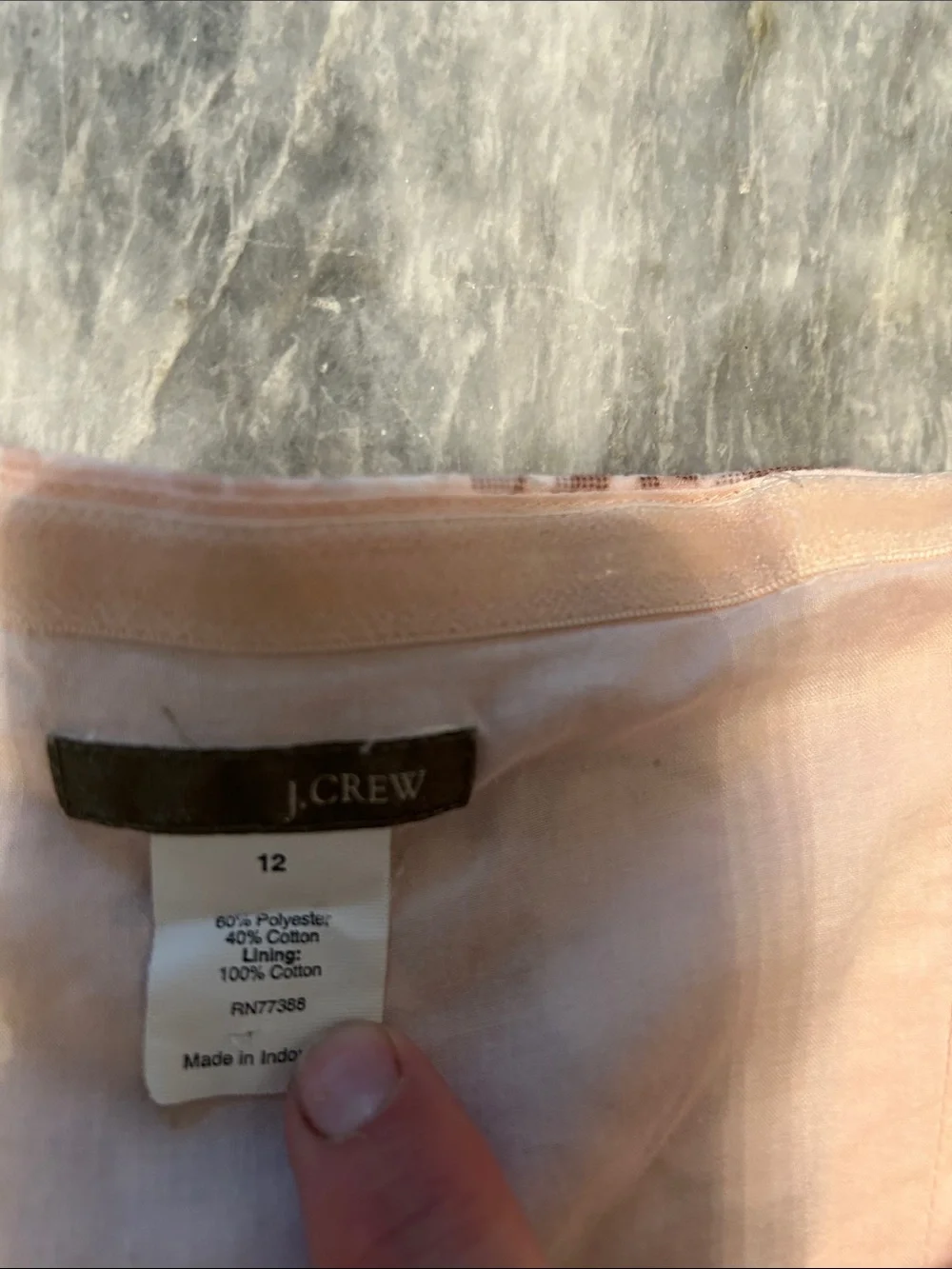 J. Crew Peach Floral Strapless Midi Dress